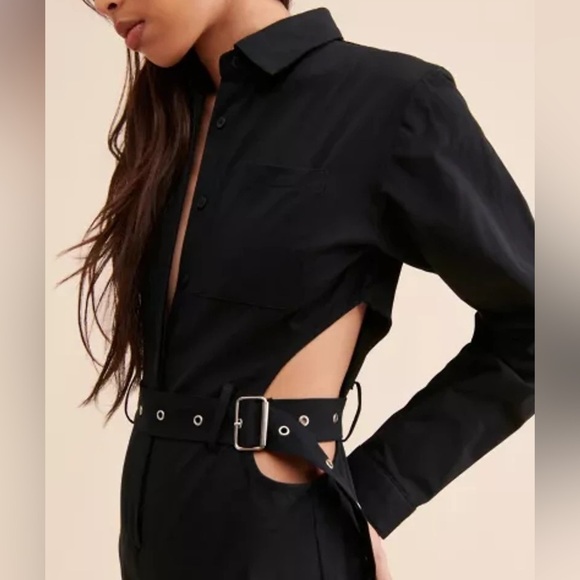 The Ragged Priest Midnight Cutout Coveralls size 12 in black - Picture 5 of 13